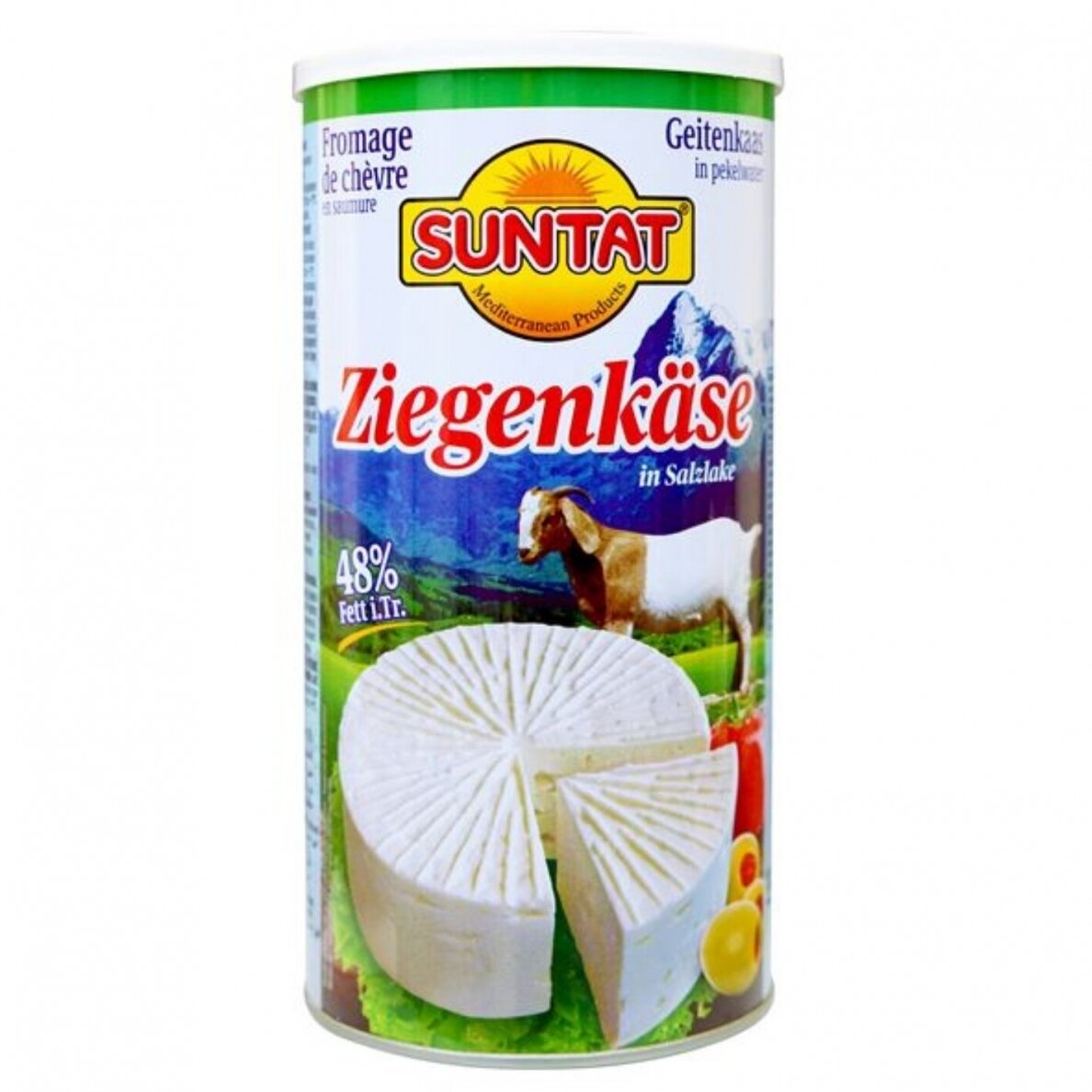 Baltas ožkos pieno sūris 48% SUNTAT, 800 g Baltas ožkos pieno sūris 48% SUNTAT, 800 g