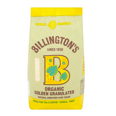 Ekologiškas nerafinuotas cukranendrių cukrus Golden Granulated BILLINGTON‘S, 500 g