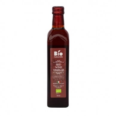Ekologiškas raudonojo vyno actas BIONATURALIS, 500 ml