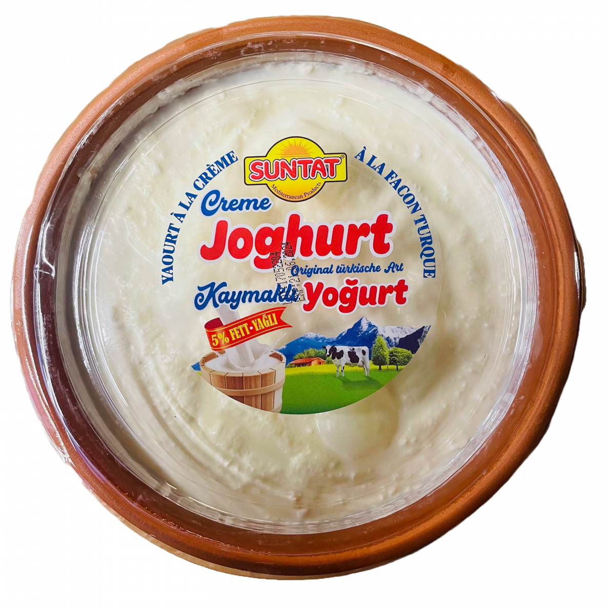 Grietinėlės-jogurto kremas (Kaymak) 5% moliniame indelyje SUNTAT , 700 g 1 Grietinėlės-jogurto kremas (Kaymak) 5% moliniame indelyje SUNTAT , 700 g 1