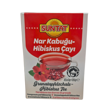 Granatų-kinrožių arbata pakeliais SUNTAT, 45x3g Granatų-kinrožių arbata pakeliais SUNTAT, 45x3g