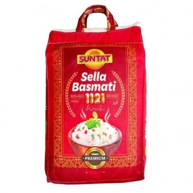 Ilgagrūdžiai BASMATI ryžiai SUNTAT PREMIUM 1121, 5 kg