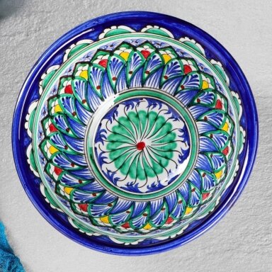 Kosa "Raštai", 18 cm, didelė, spalvota 1573755
