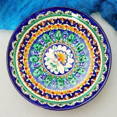 Lėkštė "Raštai", mėlyna, gili, spalvota, 20 cm 2741458