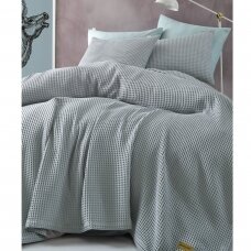 Lovatiesė ir pagalvės užvalkalai MARIE CLAIRE Marilou Grey, 240x260 cm & 2*50x70 cm