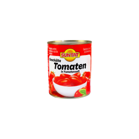 Lupti pomidorai savo sultyse SUNTAT, 800 g