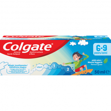 Vaikiška dantų pasta COLGATE 6-9 metų, 50 ml
