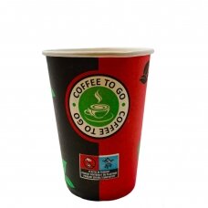 Vienkartiniai puodeliai talpa 12 ozt - 360 ml, 50 vnt.